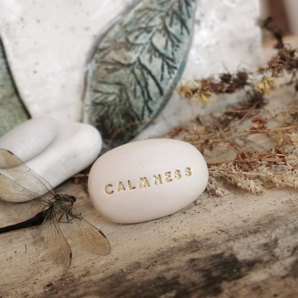 CALMNESS - Inspiration stones, spiritual motivation stone