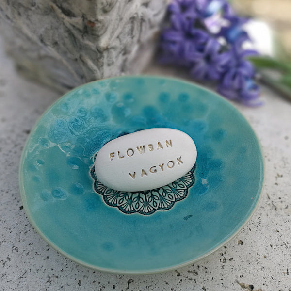 FLOWBAN VAGYOK - Regalo motivazionale, piccolo regalo in ceramica