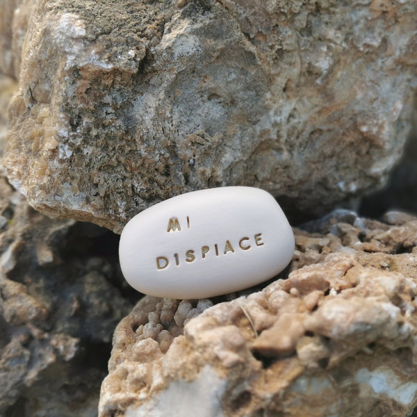 MI DISPIACE - Ceramic pebble with magic word