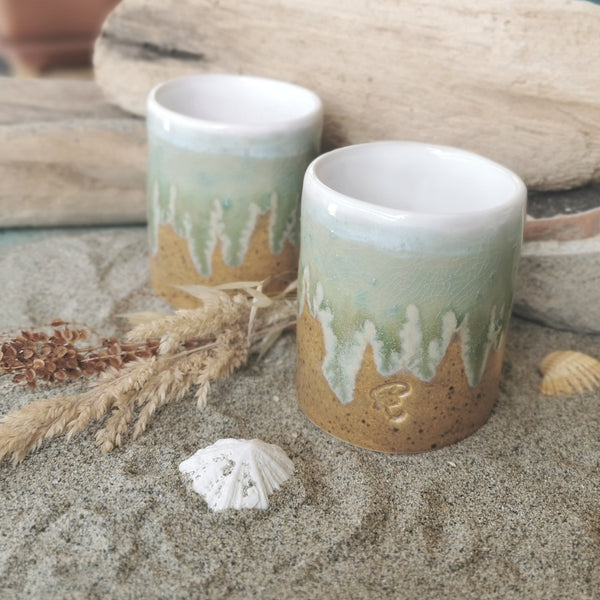 "Sandy Beach" Coffee mug - Limited edition, "CoupleCup" / 2 pieces