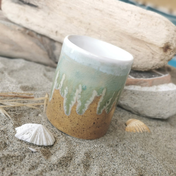 "Sandy Beach" Coffee mug - Limited edition, "CoupleCup" / 2 pieces