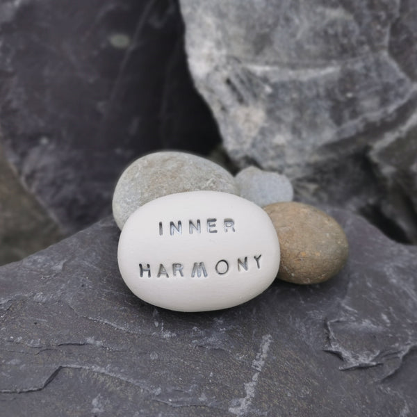 INNER HARMONY - Motivációs, spiritualitás varázsüzenet kavics